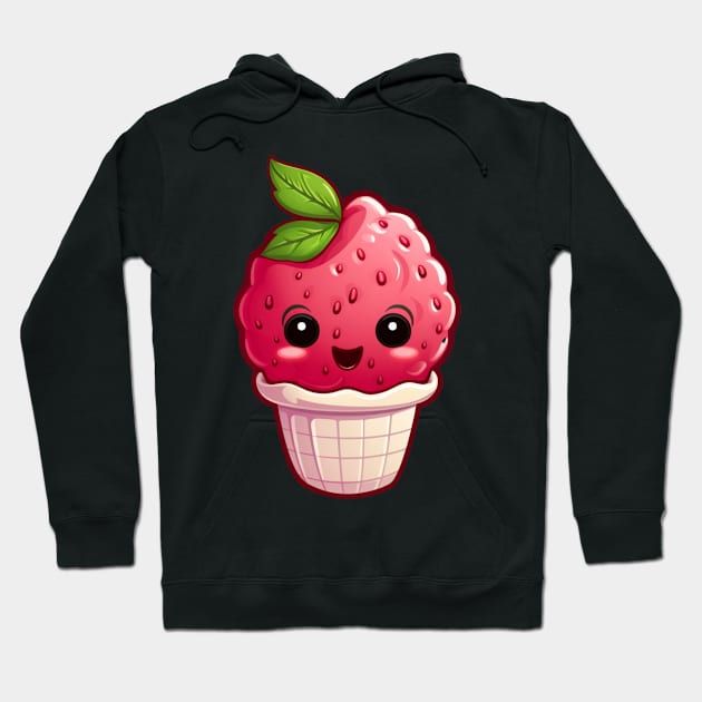 raspberry ice cream Hoodie by hnueng111